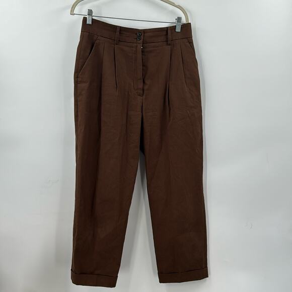 Margaret Howell brown cropped trousers